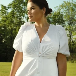 Fashion To Figure Mia Balloon Sleeve Maxi Dress -Pleasures SHOP x 5d8fae32 c5bc 4797 8920 44ea7a4fc678