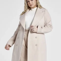 Fashion To Figure Boss Energy Double Breasted Long Coat - Patrick Starrr X FTF -Pleasures SHOP x 5e37bbf6 1ef8 428f 8123 22a3120c1673