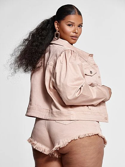 Fashion To Figure Ariana Puff Sleeve Denim Jacket 5 Fashion To Figure Ariana Puff Sleeve Denim Jacket - Image 5