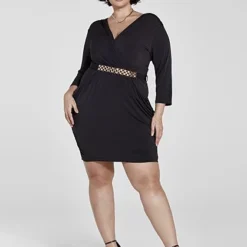 Fashion To Figure Chanelle Belted Dress