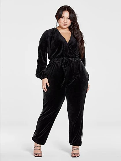 Fashion To Figure Amber Velour Jumpsuit 6 Fashion To Figure Amber Velour Jumpsuit - Image 6