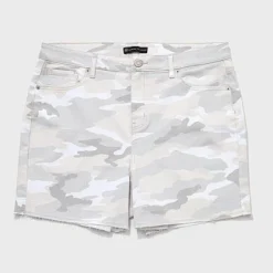 Fashion To Figure High-Rise White Camo Shorts