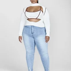 Fashion To Figure Keisha Cutout Sweater And Tank Set -Pleasures SHOP x 60ef43cf bdeb 40dd 8d38 0eb3c2685e55