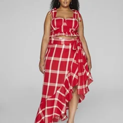 Fashion To Figure Gina Plaid Ruffle Maxi Skirt 7 Fashion To Figure Gina Plaid Ruffle Maxi Skirt -Pleasures SHOP x 6189f599 0464 4225 9423 9485dca3dfb5
