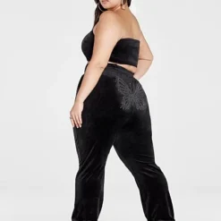 Fashion To Figure Ruby Velour Butterfly Rhinestone Jogger Pants -Pleasures SHOP x 619bb8cb 65a6 44d8 bc8c 930285adacd0