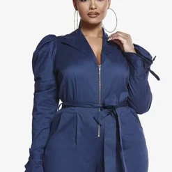 Fashion To Figure Rochelle Puff Sleeve Jumpsuit -Pleasures SHOP x 62ee5b50 48f7 41f7 a192 57aafc9563b5