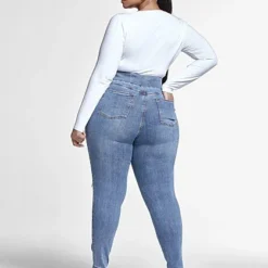 Fashion To Figure Blowout Knee Jeggings In Medium Blue Wash - Short Inseam 8 Fashion To Figure Blowout Knee Jeggings In Medium Blue Wash - Short Inseam -Pleasures SHOP x 643fd0b6 bd80 4adf 950b 58759da2e0b6