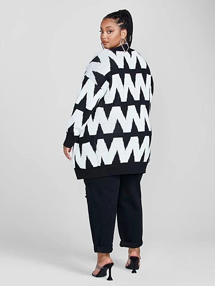 Fashion To Figure Ellena Chevron Cardigan 1 Fashion To Figure Ellena Chevron Cardigan