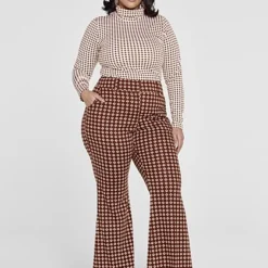 Fashion To Figure Giselle Diamond Print Flare Pants - Gabi Fresh X FTF -Pleasures SHOP x 64b4bf6e 2c58 4982 986e ea4799cb06f0