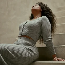 Fashion To Figure Layla Wide Leg Sweater Pants