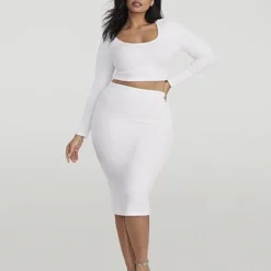 Fashion To Figure Jeze High-Waisted Bubble Skirt -Pleasures SHOP x 67460bfc f43f 4818 aea0 3c62d1325687