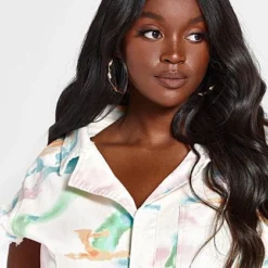 Fashion To Figure Heidi Multicolor Tie Dye Romper -Pleasures SHOP x 67e1154c a1ef 40ad 827a 56855aeb1748