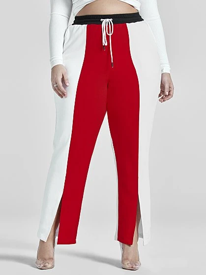 Fashion To Figure Karene Colorblock Knit Pants 4 Fashion To Figure Karene Colorblock Knit Pants - Image 4