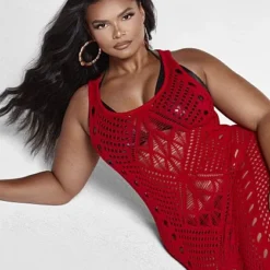 Fashion To Figure Nessa Crochet Cover-up Dress -Pleasures SHOP x 685a7989 aeb0 478d 8df2 b101fc1aad2b