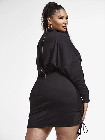 Fashion To Figure NYC Drawstring Sweatshirt Dress 4 Fashion To Figure NYC Drawstring Sweatshirt Dress - Image 4