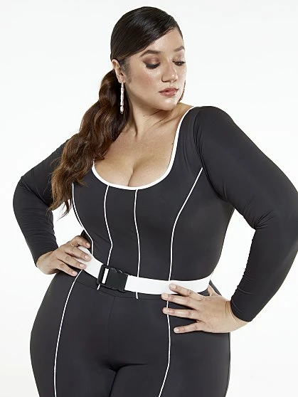 Fashion To Figure Janessa Belted Jumpsuit 3 Fashion To Figure Janessa Belted Jumpsuit - Image 3