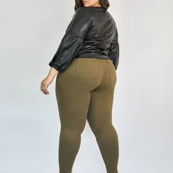 Fashion To Figure Olive High-Rise Jeggings
