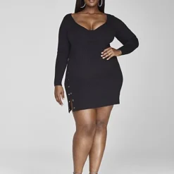 Fashion To Figure Paulina Side Button Ribbed Knit Sweater Dress 9 Fashion To Figure Paulina Side Button Ribbed Knit Sweater Dress -Pleasures SHOP x 6b5f7b35 0a7d 4338 a4e2 7968093991e9