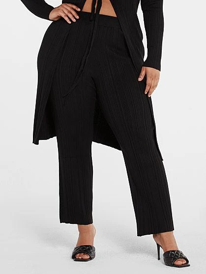 Fashion To Figure Dakota Ribbed Knit Pants 7 Fashion To Figure Dakota Ribbed Knit Pants - Image 7