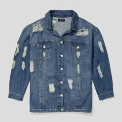 Fashion To Figure EYBS Denim Trucker Jacket 10 Fashion To Figure EYBS Denim Trucker Jacket -Pleasures SHOP x 6d02a09f e11a 4870 acd9 de45ca912321