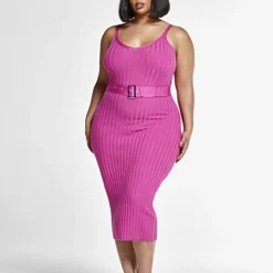 Fashion To Figure Robyn Belted Ribbed Knit Dress 6 Fashion To Figure Robyn Belted Ribbed Knit Dress -Pleasures SHOP x 6f7bb064 1c8e 4695 930c 5b9a55dabd21