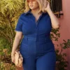 Fashion To Figure Mariah Denim Jumpsuit - Gabi Fresh X FTF