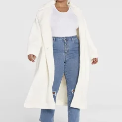 Fashion To Figure Miranda Teddy Faux-Fur Coat