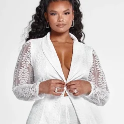 Fashion To Figure Johanna Lace Blazer -Pleasures SHOP x 707b8aed 80a5 42ee 9075 698b9b932003