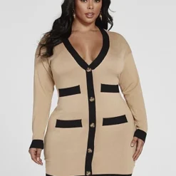 Fashion To Figure Karlie Cardigan Sweater Dress -Pleasures SHOP x 70837830 37ed 47f5 9ad1 08c9cd8c280a