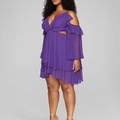 Fashion To Figure Jasmin Cold Shoulder Cutout Mini Dress - Leslie Sidora X FTF -Pleasures SHOP x 70a83e3d 2326 4ed0 86fc 0dace20729ac