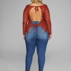 Fashion To Figure Abigail Open Tie Back Crochet Sweater 7 Fashion To Figure Abigail Open Tie Back Crochet Sweater -Pleasures SHOP x 713cb89f 2930 4681 8fe1 a8d3d098c094