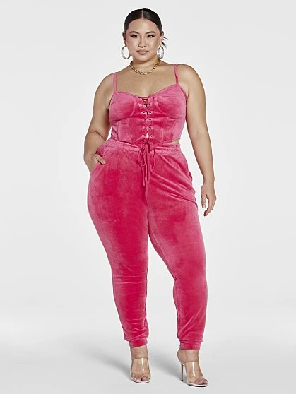 Fashion To Figure Rowan Velour Jogger Pants 3 Fashion To Figure Rowan Velour Jogger Pants - Image 3