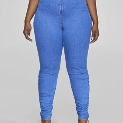 Fashion To Figure Ultra High Rise Skinny Jeans With Ruching Detail