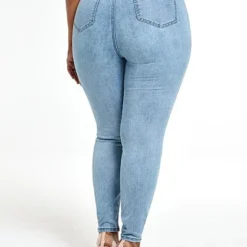 Fashion To Figure Light Wash High Rise Rhinestone Skinny Jeans -Pleasures SHOP x 72e3a871 ca15 4003 98e7 884cda97cc95