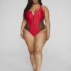Fashion To Figure Dascha Zip-Up One-Piece Swimsuit