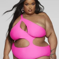 Fashion To Figure Silvana One Shoulder Cutout Monokini -Pleasures SHOP x 73e0e8aa 06e6 45fc b7db 6f75af7e2caa