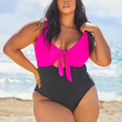 Fashion To Figure Nadia Colorblock One-Piece Swimsuit
