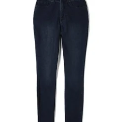 Fashion To Figure High Rise Curvy Fit Skinny Jeans In Dark Indigo - Short Inseam