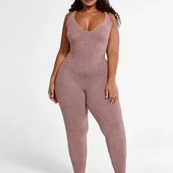 Fashion To Figure The Cuddle Jumpsuit In Taupe -Pleasures SHOP x 75324eda d4ad 4da4 ab0a 121013565c8a