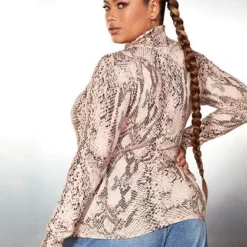 Fashion To Figure Kehri Snake Print Turtleneck Sweater - Garnerstyle X FTF -Pleasures SHOP x 75af562f e166 483b 86a7 7a0c79765ffa