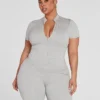 Fashion To Figure FTF Essentials - The Half Zip Romper