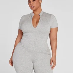 Fashion To Figure FTF Essentials - The Half Zip Romper