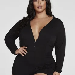 Fashion To Figure Lynn Romper Pajamas -Pleasures SHOP x 77c25038 abfc 44ff a79a 4e1d7fa199cc