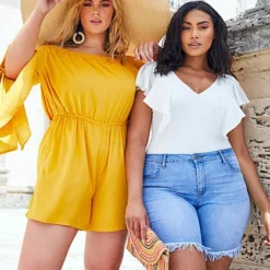 Fashion To Figure Edaline Off Shoulder Romper