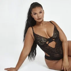 Fashion To Figure Katelyn Lace Cutout Bodysuit -Pleasures SHOP x 78113e50 7657 4505 9a5c 51e4d6aede21