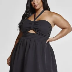 Fashion To Figure Phoebe Halter Dress -Pleasures SHOP x 795c909b a72b 4bb9 b75b f966a015d2c4