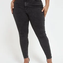 Fashion To Figure Black High Rise Super Skinny Jeans - Tall Inseam -Pleasures SHOP x 79838777 bdfe 4ecc b25f 0bd502e1a682