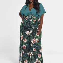 Fashion To Figure Juana Tie Front Wide Leg Pants - SRV X FTF -Pleasures SHOP x 7befaaa0 bd7d 493b 9529 294566587004