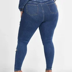 Fashion To Figure Bria High Rise Sliced Skinny Jeans -Pleasures SHOP x 7c1125f9 436a 448e a15d 24eabba357ca