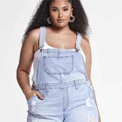 Fashion To Figure Maliah Cutoff Shortalls 9 Fashion To Figure Maliah Cutoff Shortalls -Pleasures SHOP x 7c14bf9f b38e 421a 923f 29f61bc816cd